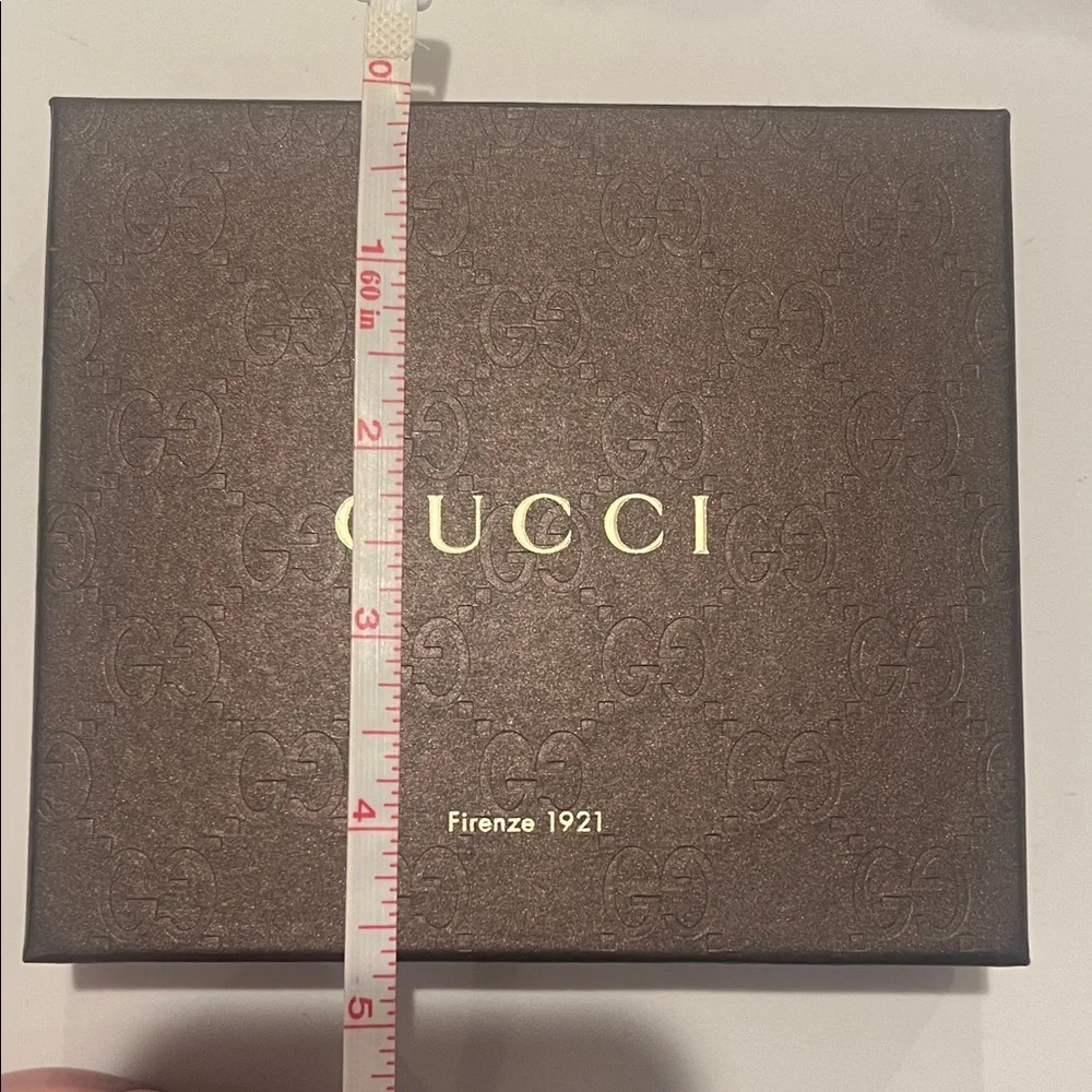 Gucci Dark Brown Embossed Box Empty Great for wallets